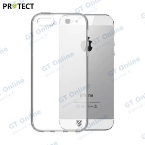 Coque Silicone PROTECT pour Apple iPhone 5/iPhone 5S/iPhone SE (1er Gen) Transparent