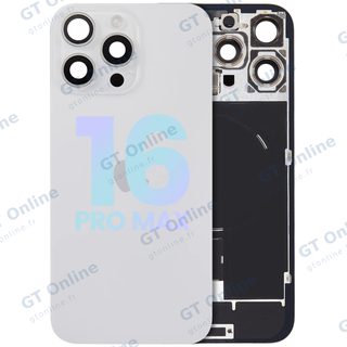 Vitre arrière pour Apple iPhone 16 Pro Max (pack service origine, White Titanium)