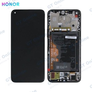 Bloc Écran Complet avec Châssis et Batterie Original Honor 50 Lite 02354FMW Deep Sea Blue