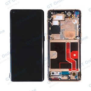 Écran Tactile Premium avec Châssis OPPO Find X2 Pro Orange Cuir Vegan