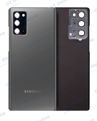 Vitre arrière pour Samsung Galaxy Note 20 5G (pack service origine, gris Mystic)