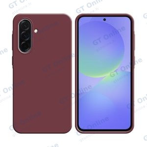 Coque Silicone Compatible pour Samsung Galaxy A36 5G A366/Galaxy A56 5G A566 (#14) Bordeaux