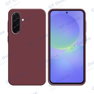 Coque Silicone Compatible pour Samsung Galaxy A36 5G A366/Galaxy A56 5G A566 (#14) Bordeaux