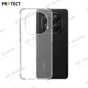 Coque Silicone Renforcée PROTECT pour Xiaomi Redmi Note 14 Pro 5G/Poco X7 5G Transparent