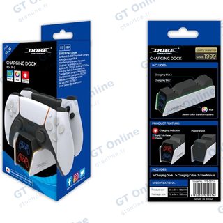 Station de charge pour 2 manettes PlayStation 5 DOBE TP5-3571A — noir
