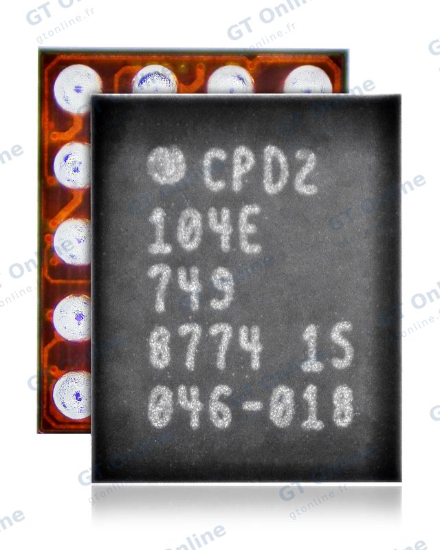 Pièce à microsouder pour Apple iPhone 8 / 8 Plus / X / XS / XR / XS Max / 11 / 11 Pro / 11 Pro Max (U6200 CPD2)