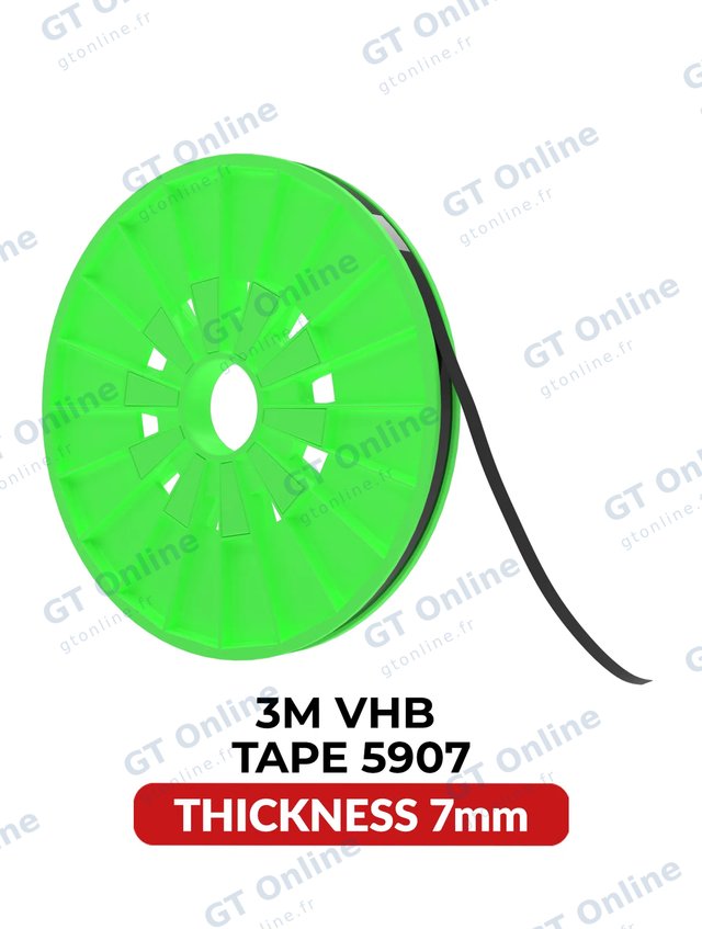 Ruban adhésif double face acrylique 3M VHB 5907 — 7 mm × 25 m