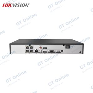 Enregistreur NVR avec IA Hikvision DS-7604NXI-K1/4P AcuSense (4 Channels PoE, 1 Port HDD) Noir — vue 3
