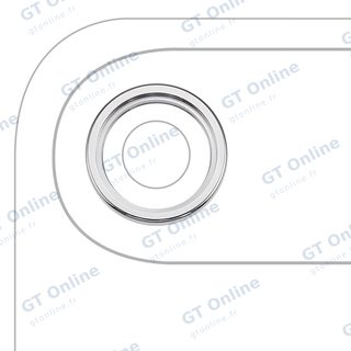 Anneau de contour de caméra arrière pour Apple iPhone Air (blanc nuage)