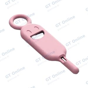Porte-Clés de Rangement SIM & SD avec Extracteur Rose