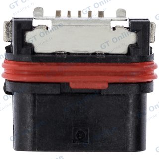 Connecteur de charge à souder — format Micro B, 5 broches, 4 points de fixation (C206)