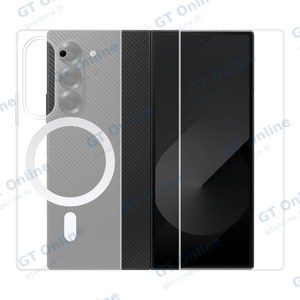 Coque Silicone MagSafe Compatible pour Samsung Galaxy Z Fold 6 5G F956 Transparent