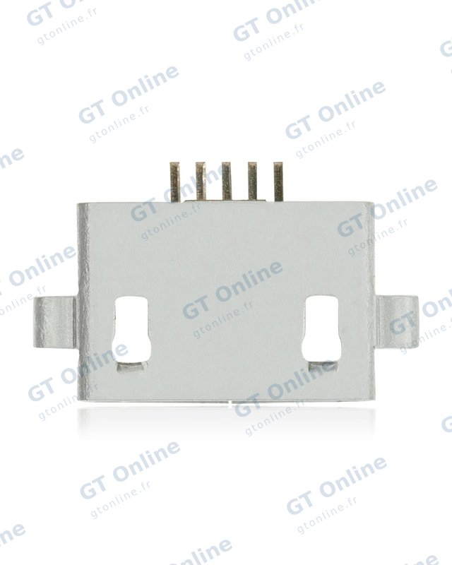 Connecteur de charge à souder — format Micro B, 5 broches, 2 points de fixation (C034)