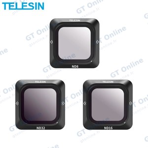 Kit de Filtre Lentille TELESIN OA-FLT-003 pour DJI Action 2 (ND8 + ND16 + ND32)