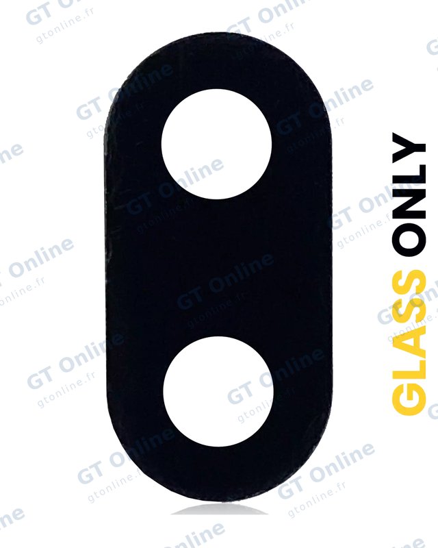 Lentille de caméra arrière avec adhésif pour LG Aristo 3 Plus (X220MB) (noir)