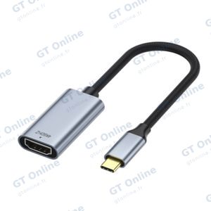 Câble USB-C Mâle vers HDMI Femelle 4K (60Hz) - 0,25m