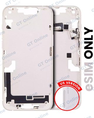Châssis pour Apple iPhone 14 Plus (version US, origine d'occasion — grade B, lumière stellaire)
