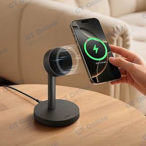 Station de Charge sans Fil AUKEY Qi2.2 MagFusion 1X LC-MC111 Noir — vue 2