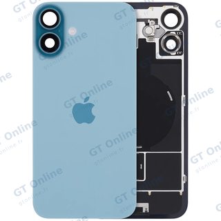 Vitre arrière avec MagSafe, NFC et nappe flash pour Apple iPhone 16 Plus (UK / EU Version, origine, turquoise)