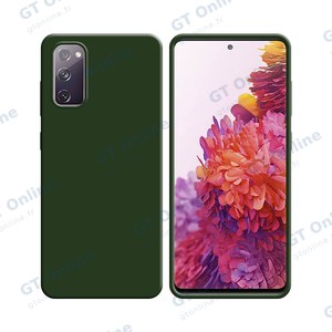 Coque Silicone Compatible pour Samsung Galaxy S20 FE 5G G781/Galaxy S20 FE 4G G780 (#22) Vert Foncé