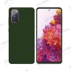 Coque Silicone Compatible pour Samsung Galaxy S20 FE 5G G781/Galaxy S20 FE 4G G780 (#22) Vert Foncé