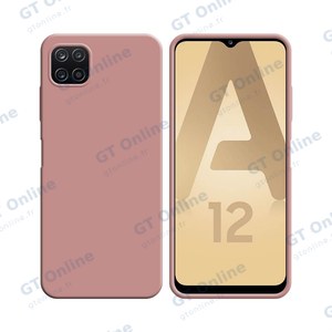 Coque Silicone Compatible pour Samsung Galaxy A12 A125/Galaxy M12 M127 (#17) Rose