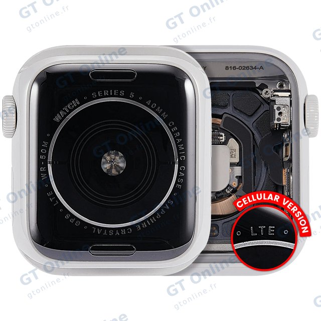 Châssis pour Apple Watch Series 5 (40MM) (origine d'occasion — grade A, Cellular Version, Aluminum / Silver)