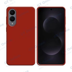 Coque Silicone Compatible pour Samsung Galaxy S25 Edge S937 (#01) Rouge