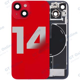 Vitre arrière pour Apple iPhone 14 (origine d'occasion — grade B, rouge)