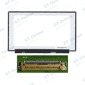 Dalle Ordinateur Portable 15.6" Slim FHD (1920x1080) LCD 60Hz 30pin Droite 19mm, Fixations Haut Bas ~350mm