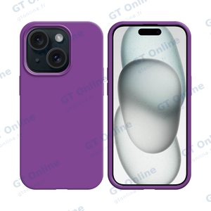 Coque Silicone Compatible pour Apple iPhone 15 Plus (#39) Mauve