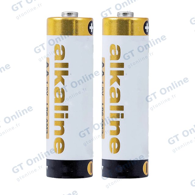Piles alcalines AA (lot de 2)