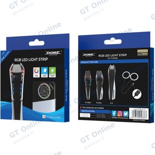 Bande lumineuse pour PlayStation 5 / PS5 Slim / PS5 Pro DOBE TP5-35120