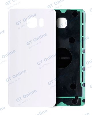 Vitre arrière pour Samsung Galaxy Note 5 (pack service origine, blanc Pearl)