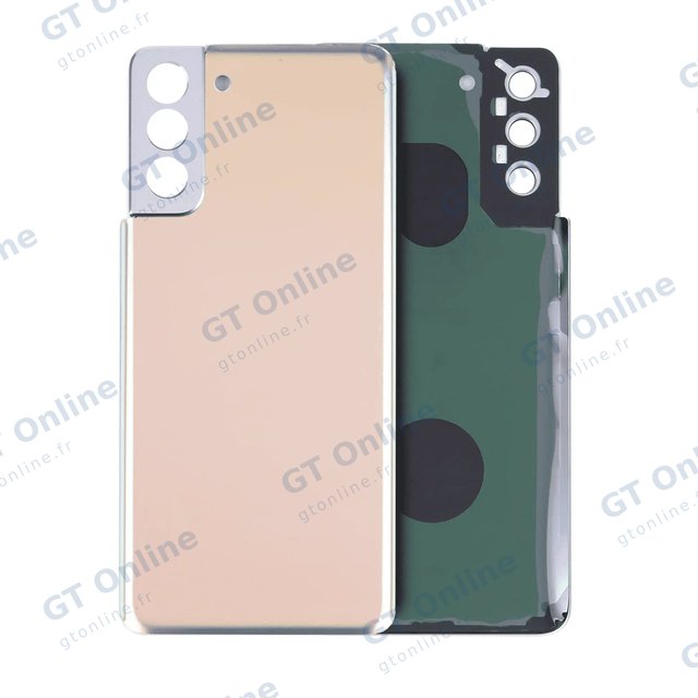 Vitre arrière pour Samsung Galaxy S21 Plus 5G (pack service origine, Phantom Gold)