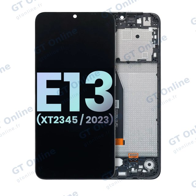 Écran LCD avec châssis pour Motorola Moto E13 (XT2345 / 2023) (origine, toutes couleurs)