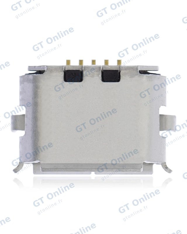 Connecteur de charge à souder — format Micro B, 5 broches, 4 points de fixation (C153)