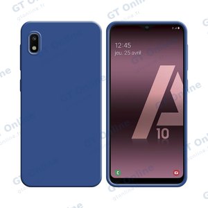 Coque Silicone Compatible pour Samsung Galaxy A10 A105 (#16) Bleu Marine