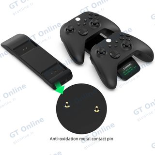 Station de charge pour 2 manettes Xbox One / Series S / Series X DOBE TYX-0606 — noir