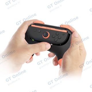 Grips pour manettes gauche/droite de Nintendo Switch 2 DOBE TNS-3163 (lot de 2) — bleu/orange