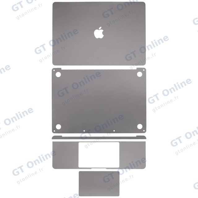 Coque pour MacBook Pro 13" A1989 / A2159 / A1706 / A2251 / A2289 / A2338 (2016-2020) (gris sidéral)