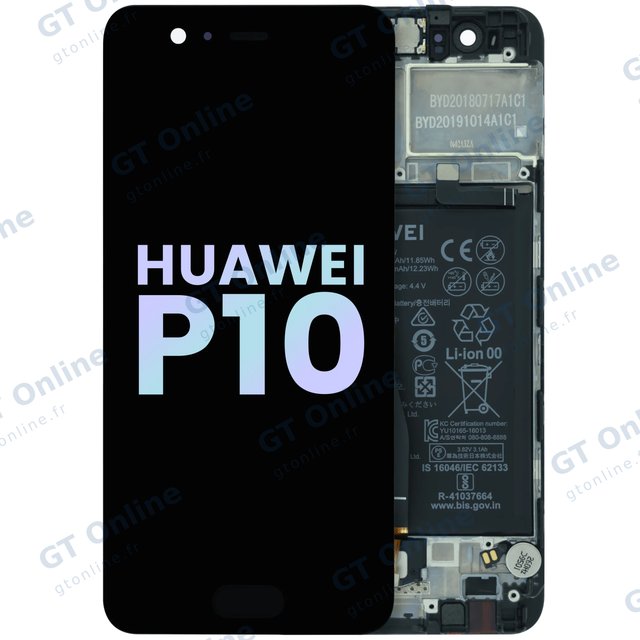 Écran LCD avec châssis pour Huawei P10 (origine, noir)