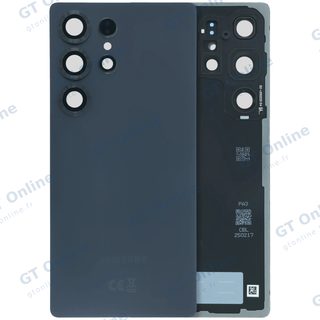 Vitre arrière pour Samsung Galaxy S25 Ultra 5G (pack service origine, noir titane)