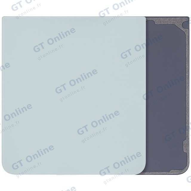 Vitre arrière pour Samsung Galaxy Z Flip 7 5G (sans logo, compatible premium, Mint)