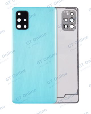 Vitre arrière pour Samsung Galaxy A71 (A715 / 2020) (compatible premium, Prism Crush Blue)