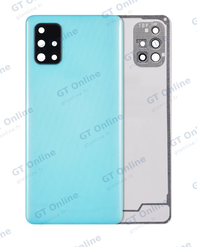 Vitre arrière pour Samsung Galaxy A71 (A715 / 2020) (compatible premium, Prism Crush Blue)