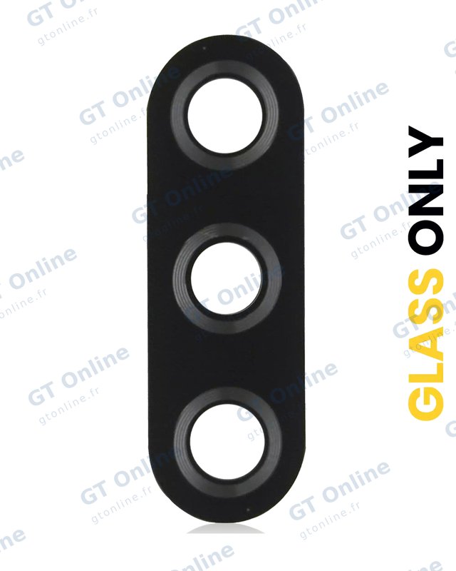 Lentille de caméra arrière avec adhésif pour LG Harmony 4 (LM-400AM) (noir)