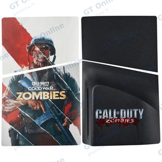Façades haut et bas pour Sony PlayStation 5 Slim avec lecteur — Call of Duty: Black OPS Cold War Zombies