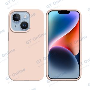 Coque Silicone Compatible pour Apple iPhone 14 (#19) Rose Gold