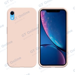 Coque Silicone Compatible pour Apple iPhone XR (#19) Or Rose